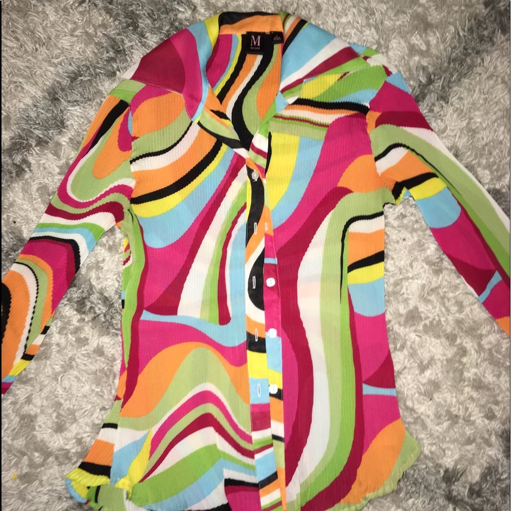70s Long Sleeve Top